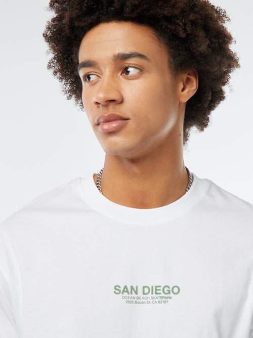 T-shirt met print op de borst - Kiabi