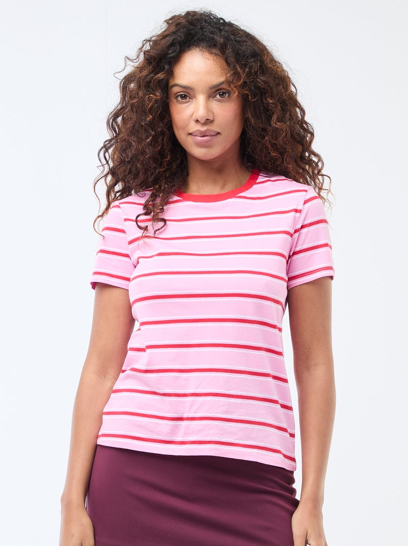 T-shirt met print Rose - Kiabi