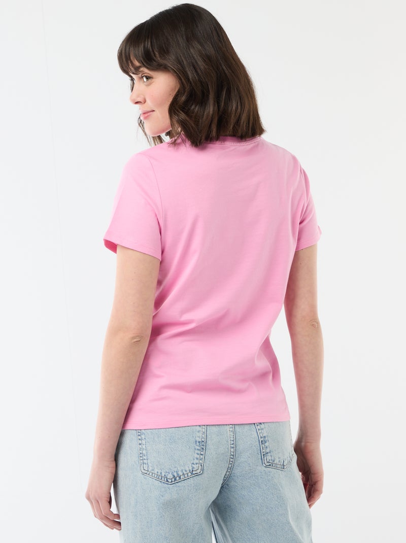 T-shirt met print Rose - Kiabi