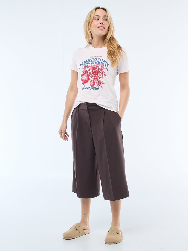 T-shirt met print Rose - Kiabi