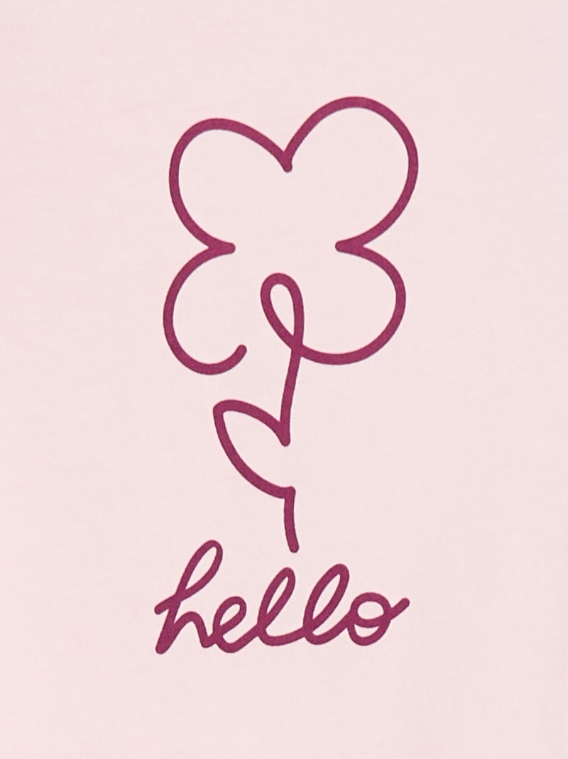 T-shirt met print Rose - Kiabi