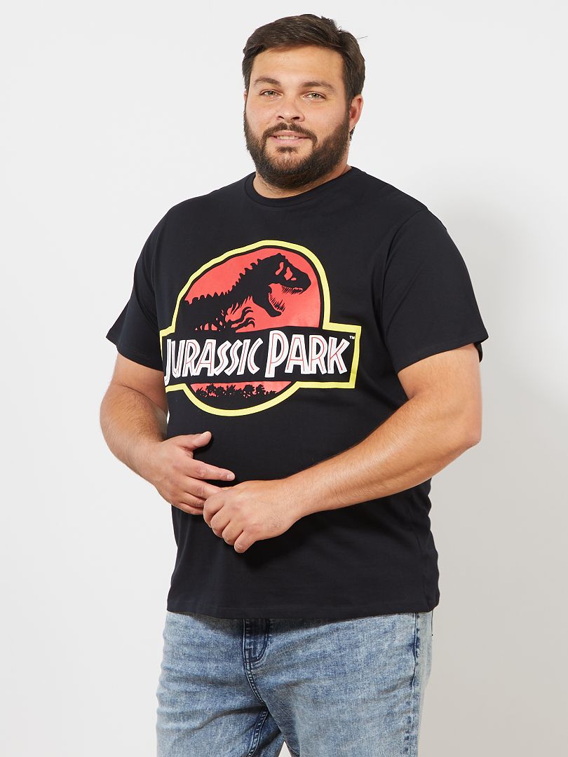 T-shirt met print van ‘Jurassic Park’ zwart - Kiabi