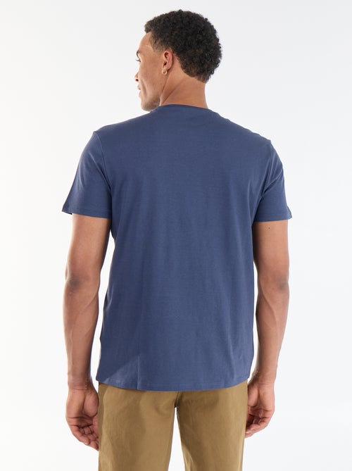T-shirt met print voor- en achterkant en korte mouwen - Kiabi