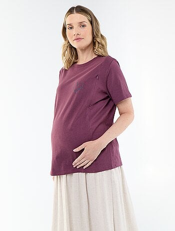 T-shirt met print voor borstvoeding