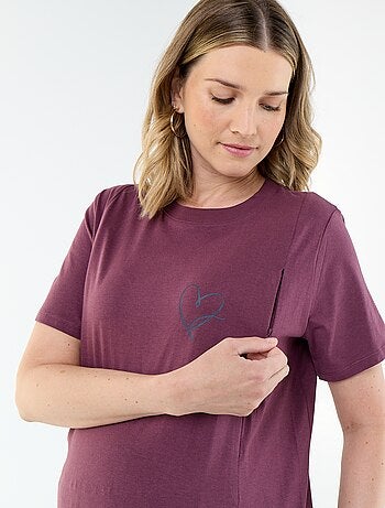 T-shirt met print voor borstvoeding