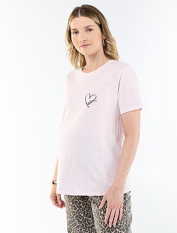 T-shirt met print voor borstvoeding