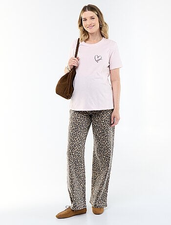 T-shirt met print voor borstvoeding