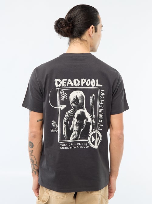 T-shirt met print voor/achter 'Deadpool'/'Marvel' - Kiabi