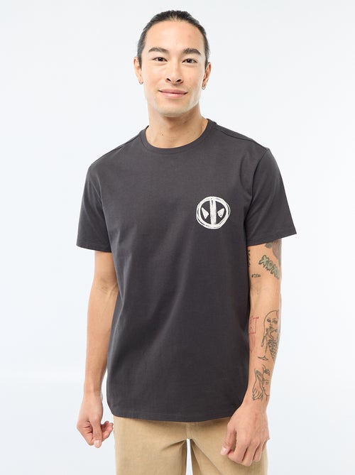 T-shirt met print voor/achter 'Deadpool'/'Marvel' - Kiabi