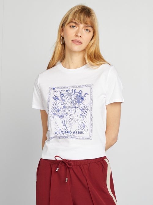 T-shirt met print - Kiabi