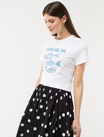 T-shirt met print