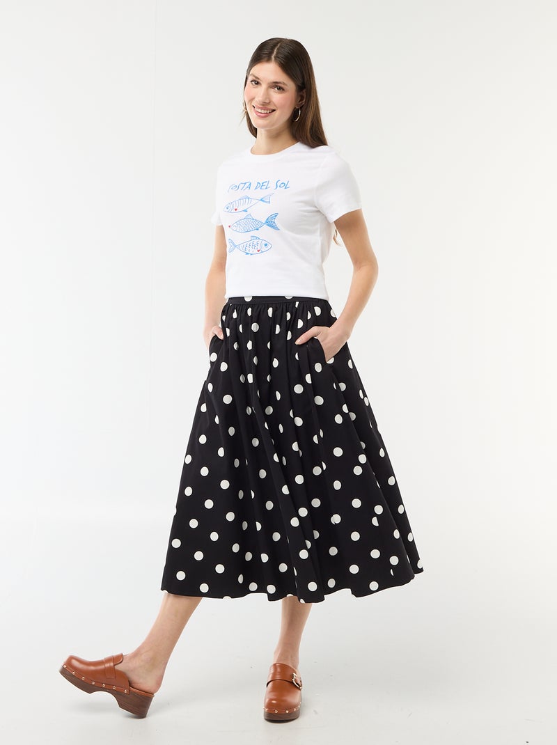 T-shirt met print Wit - Kiabi