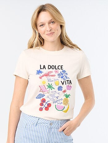 T-shirt met print