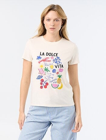 T-shirt met print