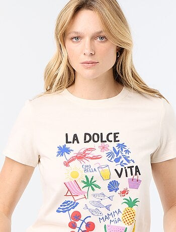 T-shirt met print