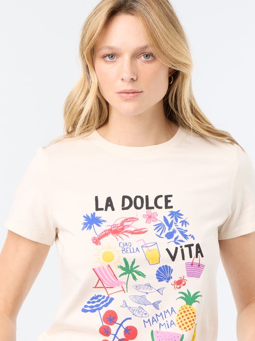 T-shirt met print - Kiabi T-shirt met print - Kiabi