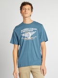 T-shirt met 'Produkt'-print BLAUW - Kiabi