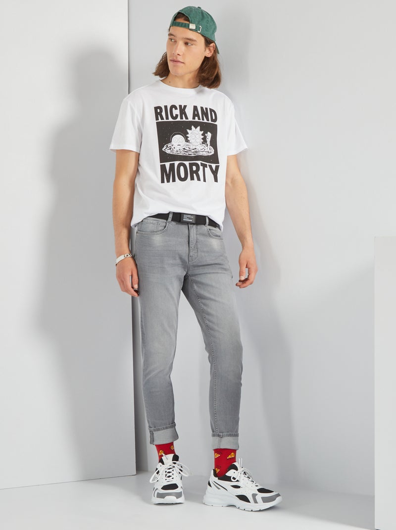 T-shirt met Rick and Morty-print wit - Kiabi
