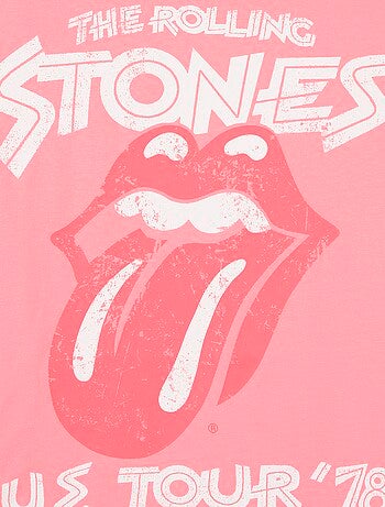 T-shirt met 'Rolling Stones'-print van katoen