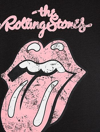 T-shirt met 'Rolling Stones'-print van katoen