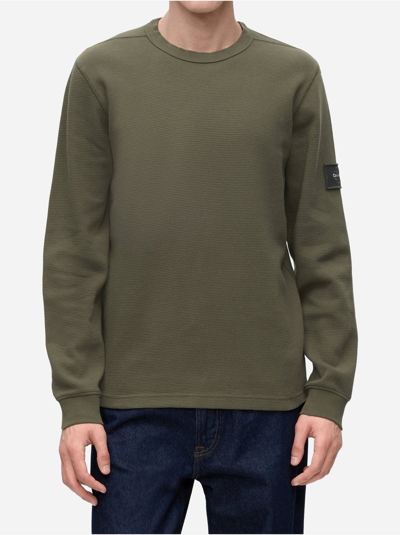 T-shirt met ronde hals - calvin klein Groen - Kiabi