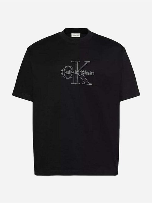 T-shirt met ronde hals - calvin klein - Kiabi