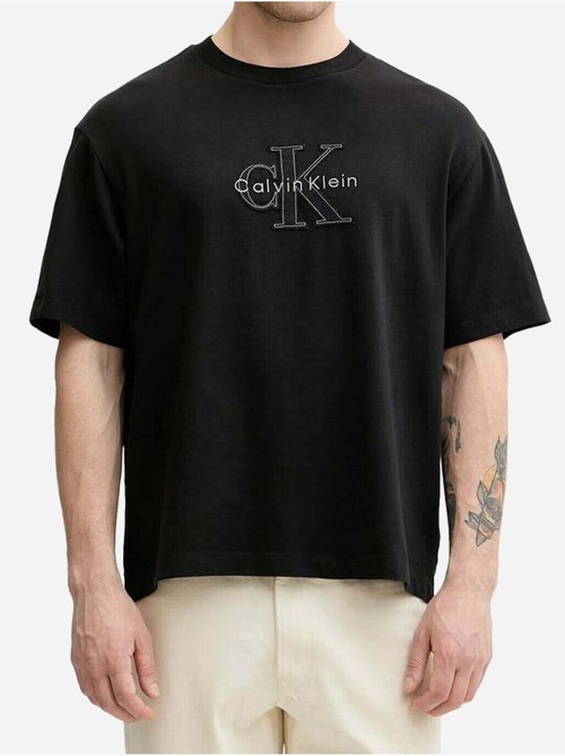 T-shirt met ronde hals - calvin klein Zwart - Kiabi