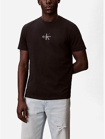 Calvin klein jeans heren t-shirt blauw 30s micro