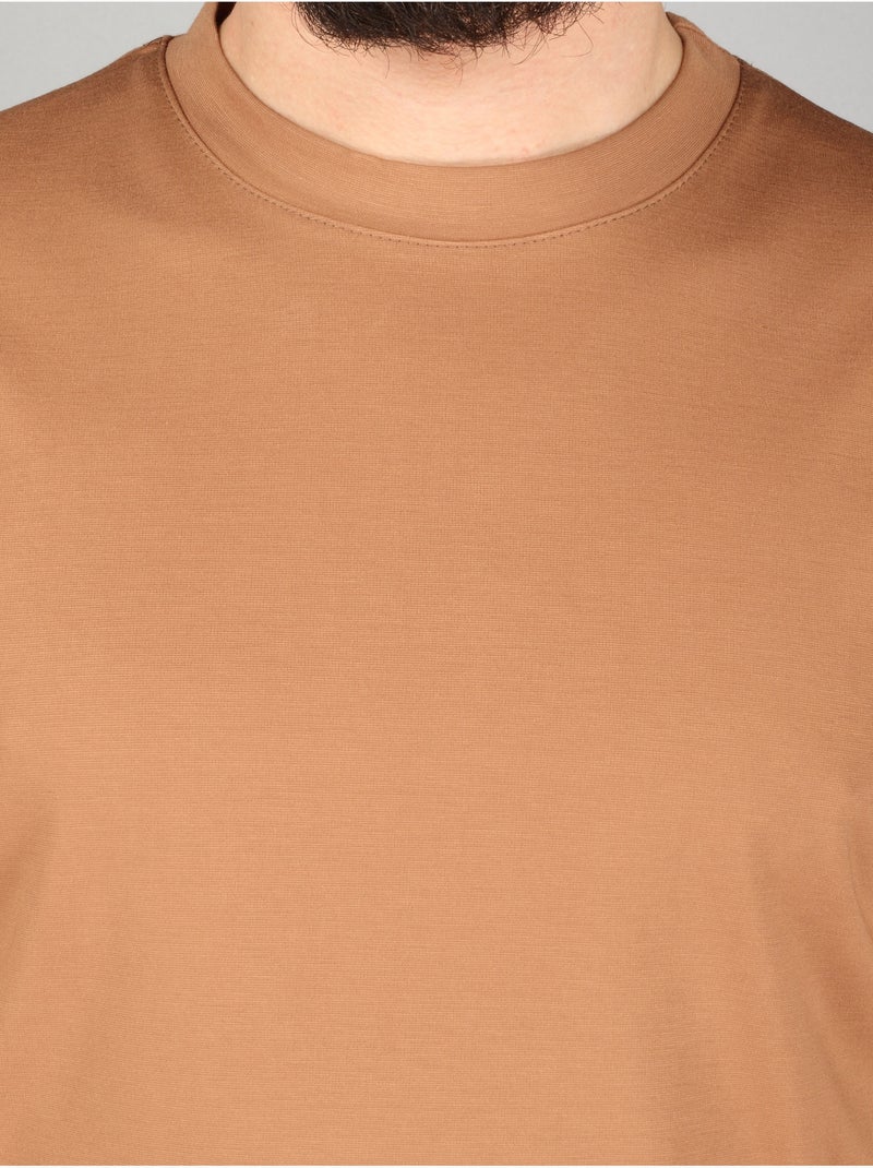 T-shirt met ronde hals - Frilivin Camel - Kiabi