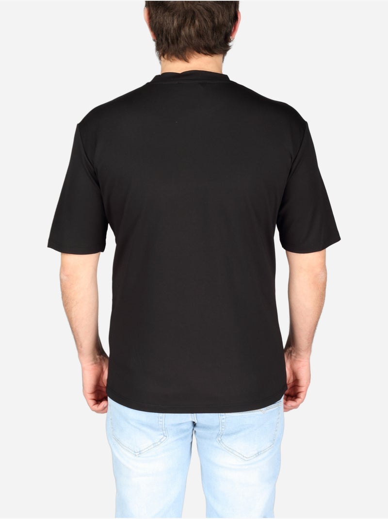 T-shirt met ronde hals - Frilivin Zwart - Kiabi