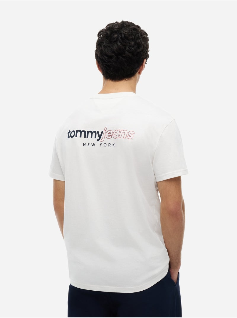 T-shirt met ronde hals - tommy jeans Wit - Kiabi
