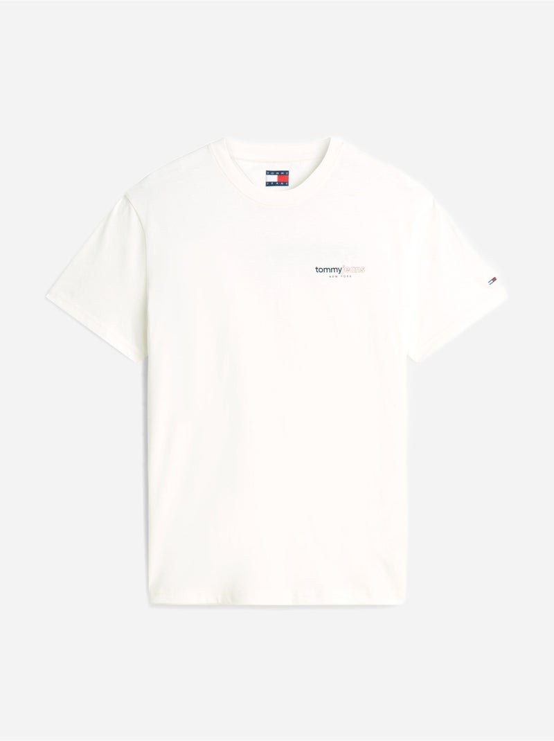 T-shirt met ronde hals - tommy jeans Wit - Kiabi