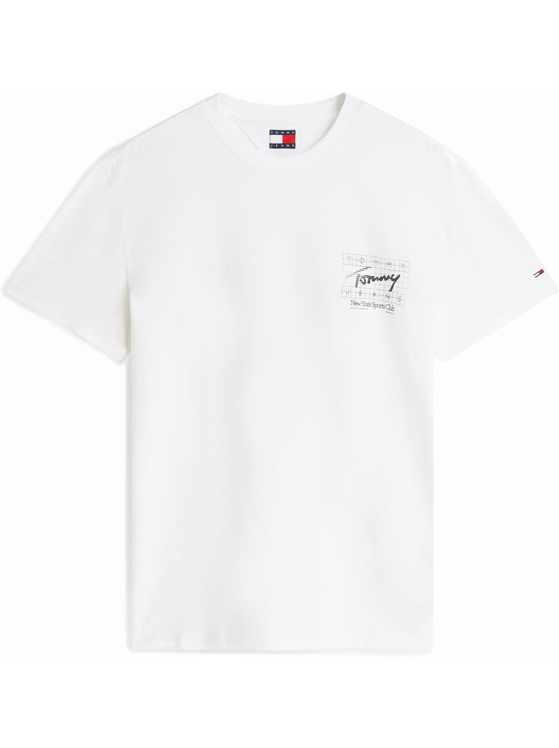 T-shirt met ronde hals - Tommy jeans Wit - Kiabi