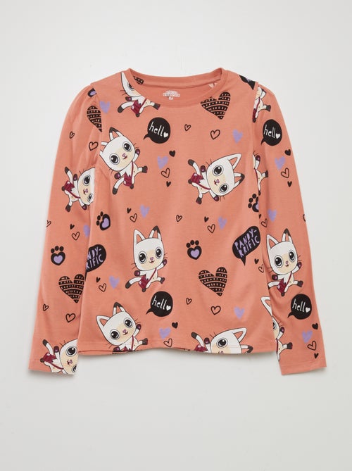 T-shirt met ronde hals 'Gabby's poppenhuis' - Kiabi