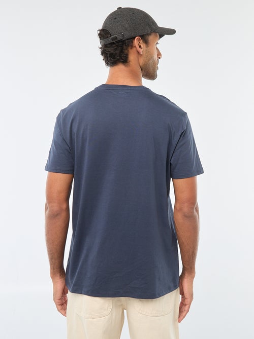 T-shirt met ronde hals, korte mouwen en print - Kiabi