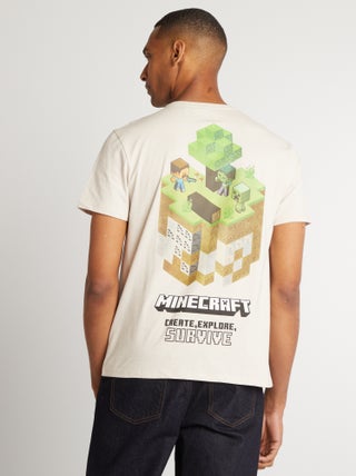 T-shirt met ronde hals 'Minecraft'