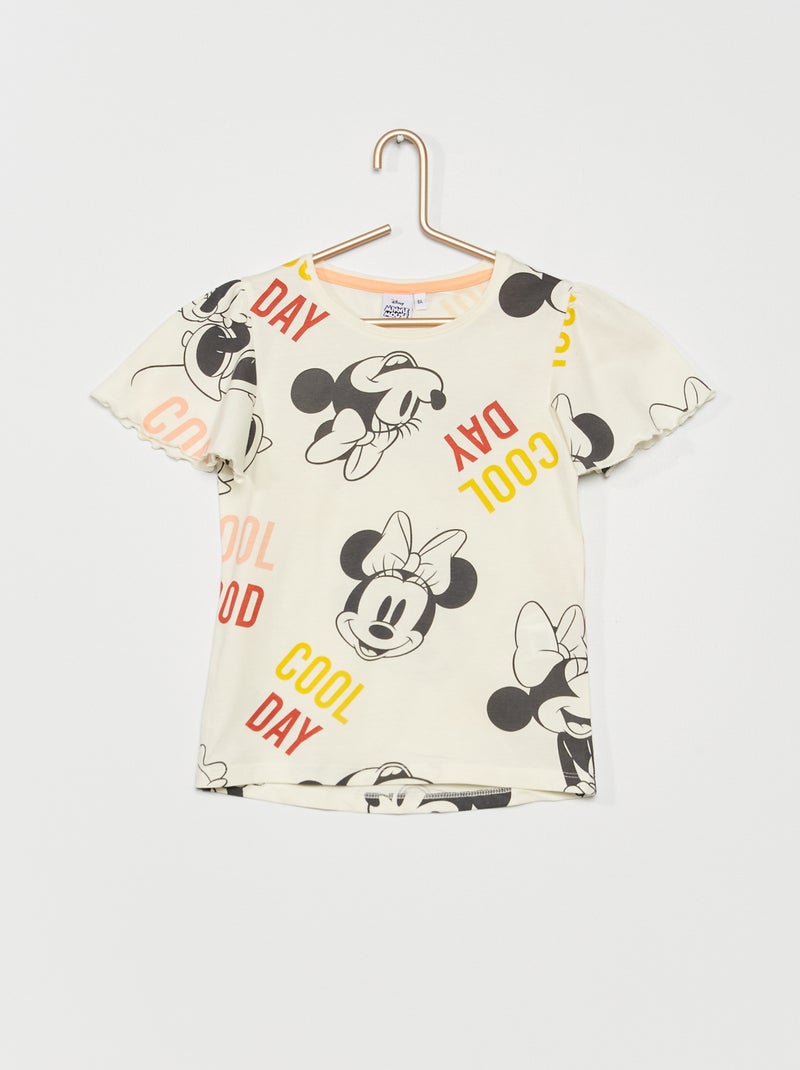 T-shirt met ronde hals 'Minnie' BIEGE - Kiabi