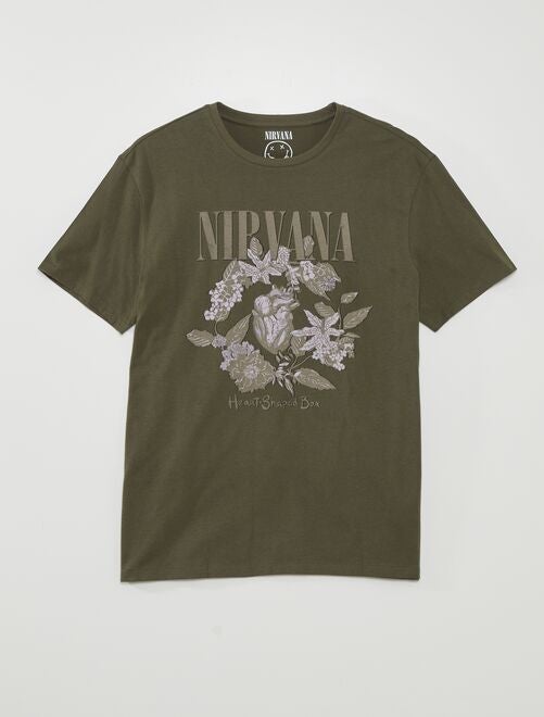T-shirt met ronde hals 'Nirvana' - Kiabi