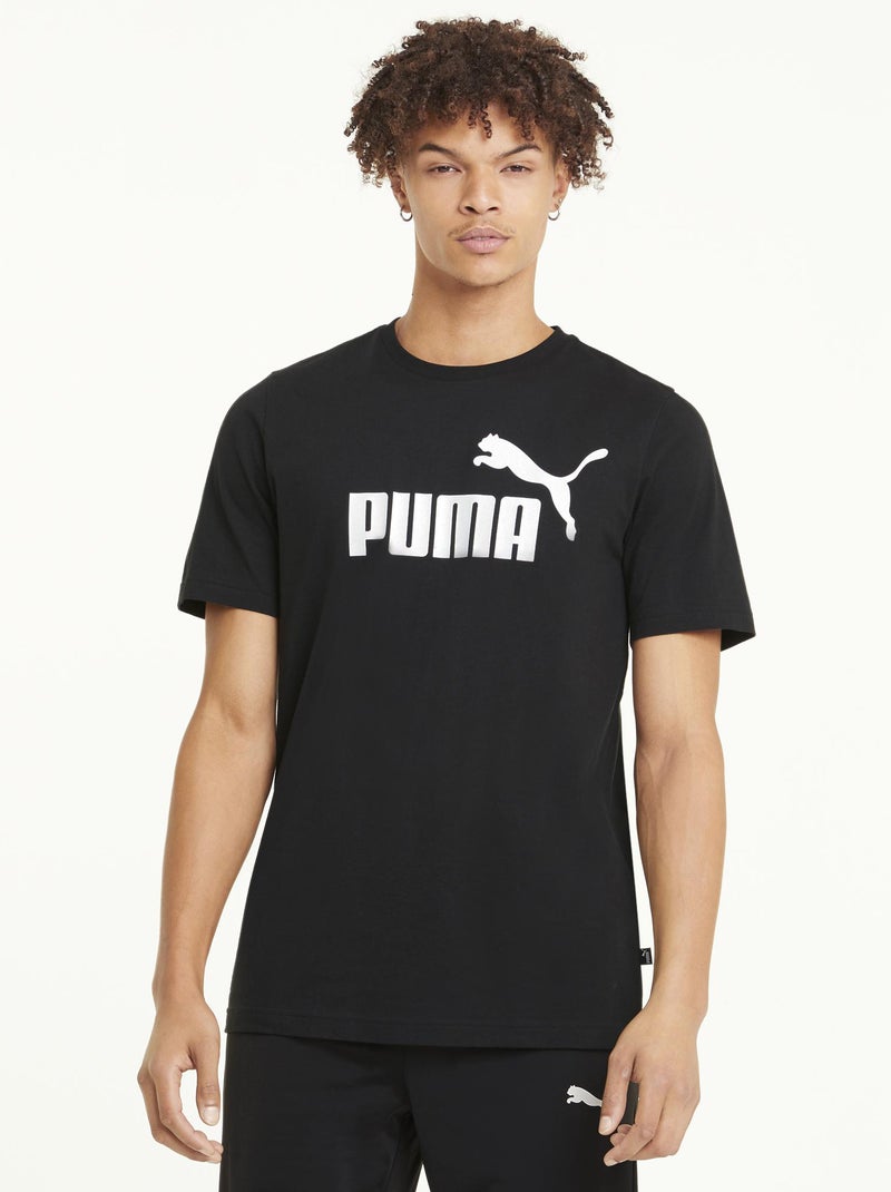 T-shirt met ronde hals 'Puma' ZWART - Kiabi