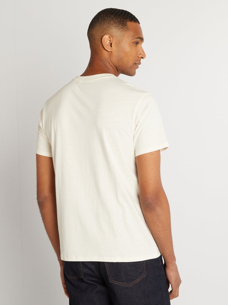 T-shirt met ronde hals 'Sonic' wit - Kiabi