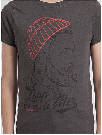 T-shirt met ronde hals van puur katoen - JOUANCY-J