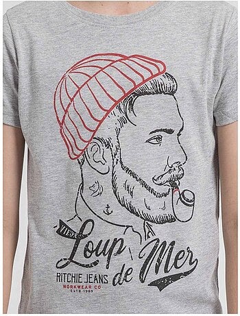 T-shirt met ronde hals van puur katoen - JOUANCY-J
