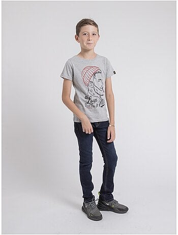 T-shirt met ronde hals van puur katoen - JOUANCY-J