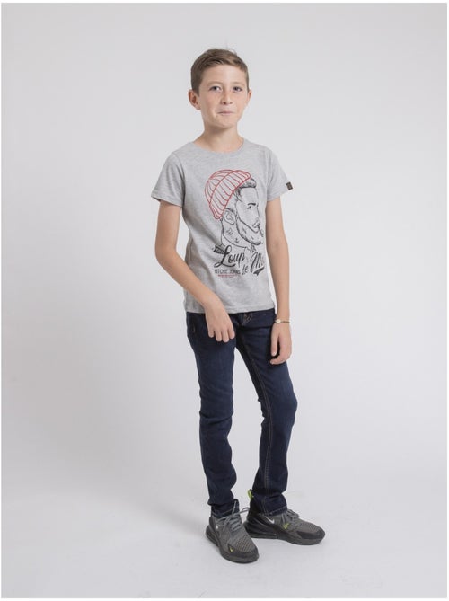T-shirt met ronde hals van puur katoen - JOUANCY-J - Kiabi