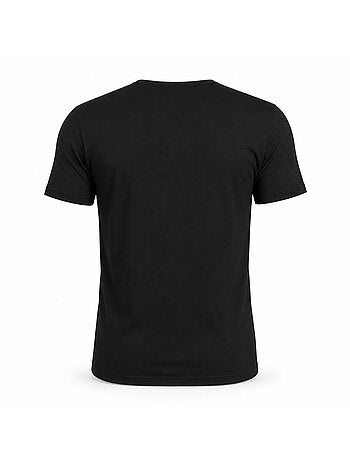 T-shirt met ronde hals voor heren, voorzien van kenmerkend borduurwerk op de borst.