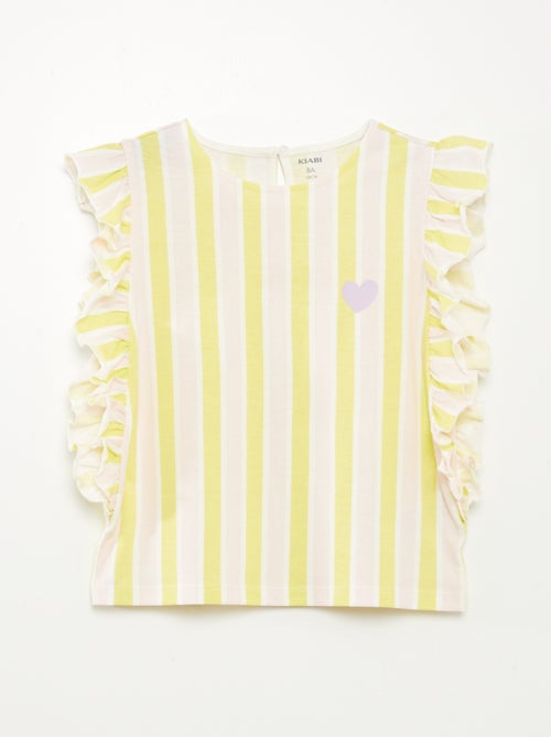 T-shirt met ruches - Kiabi