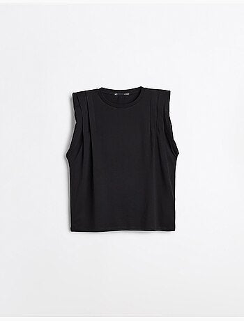 T-shirt met schoudervullingen, mo fashion