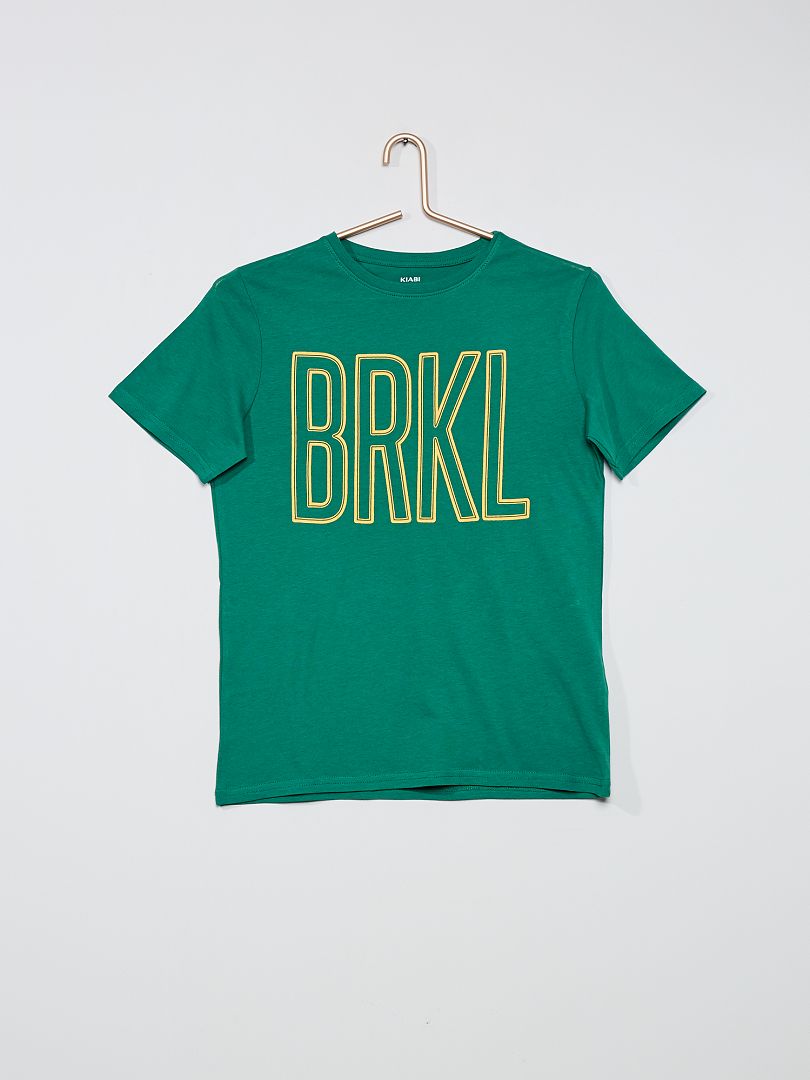 T-shirt met skaterprint GROEN - Kiabi