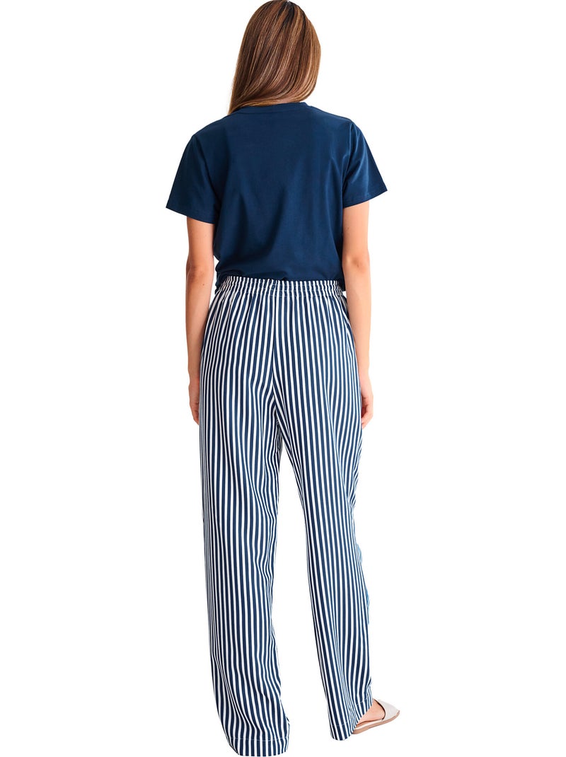 T-shirt met slipe mouwen sun sea fun zomertijd Blauw - Kiabi