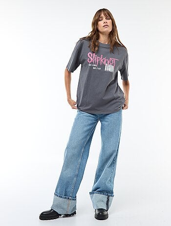 T-shirt met 'Slipknot'-print